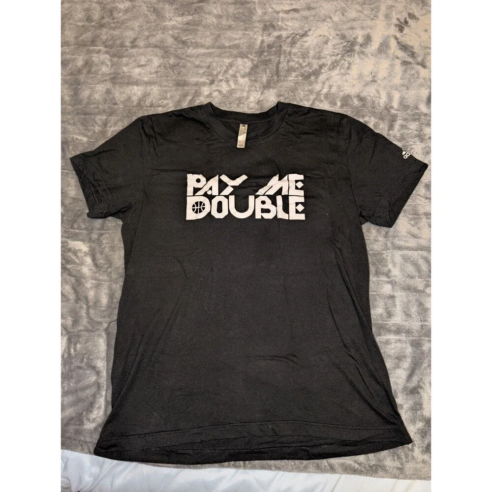 Adidas Pay Me Double Basketball T-shirt Tee Men's Size Medium (M)